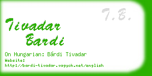 tivadar bardi business card